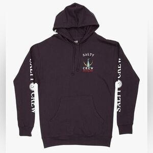 SALTY CREW Chasing Tail Hoodie Sweatshirt MEDIUM Mens Black Tuna